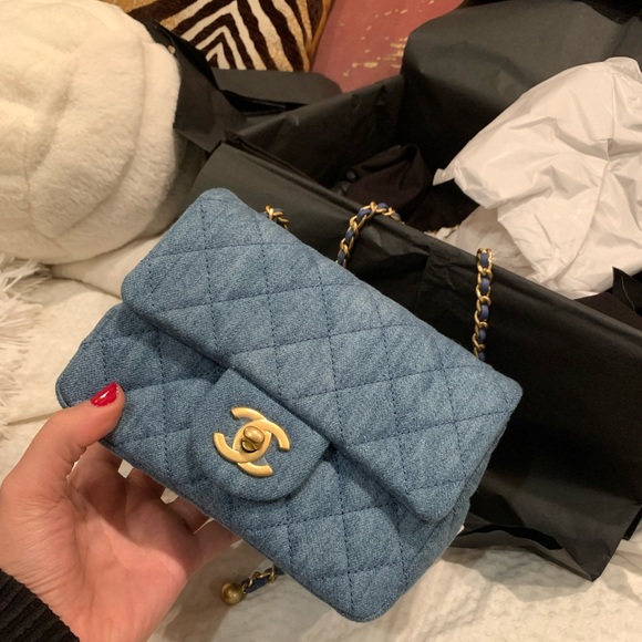 CHANEL Handbags - CHANEL DENIM PEARL CRUSH - 22 Cruise Collection